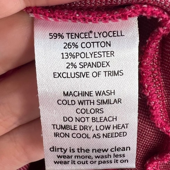 Toad&Co Finlay Faux Wrap V Neck Long Sleeve Berry Dress Size Small Stretch - Picture 6 of 7